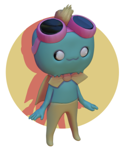 09_3D Modelling Sticker Badge
